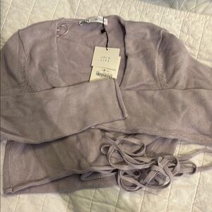 Zara Lavender Cardigan Sweater